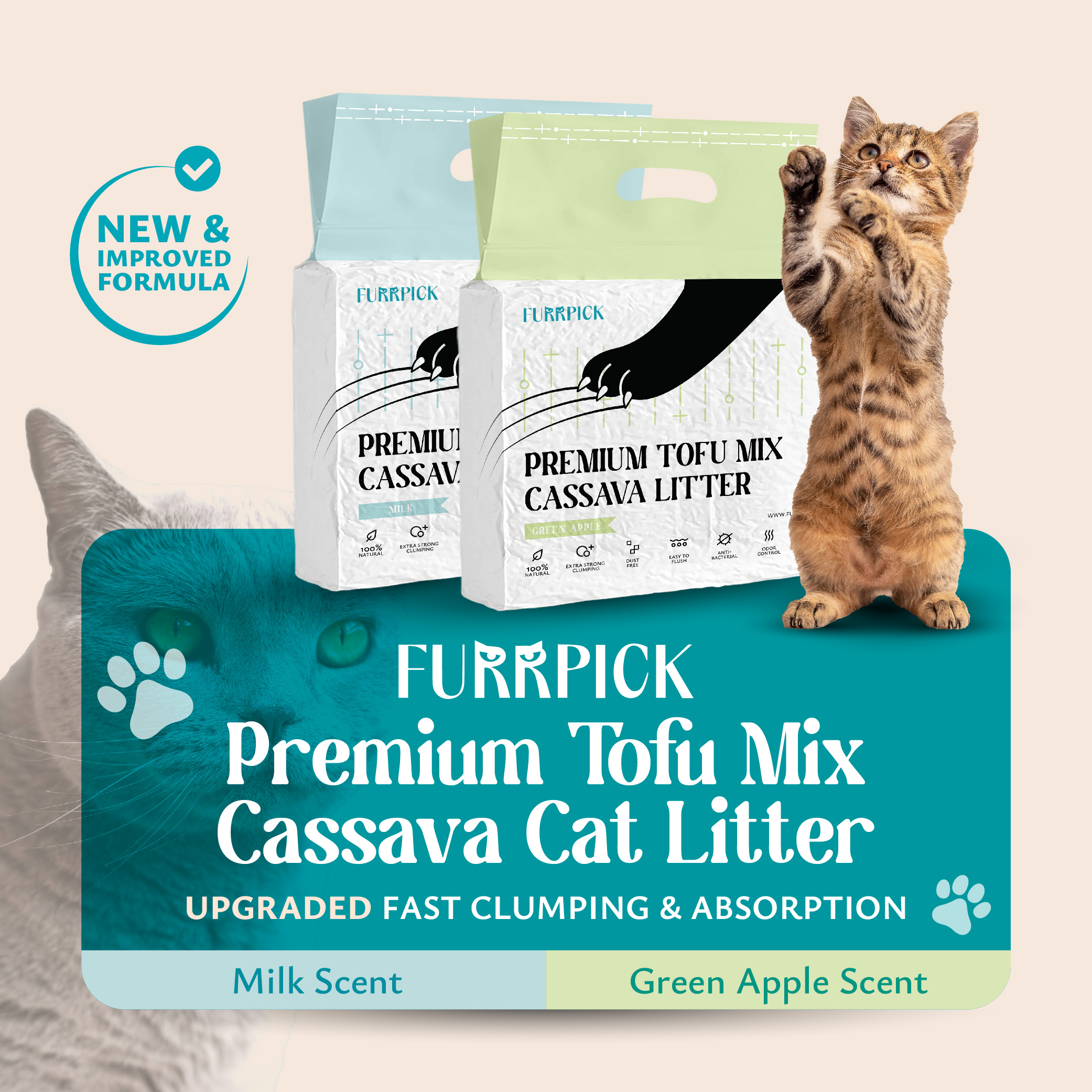 Premium Tofu Mix Cassava Litter (Subscription)