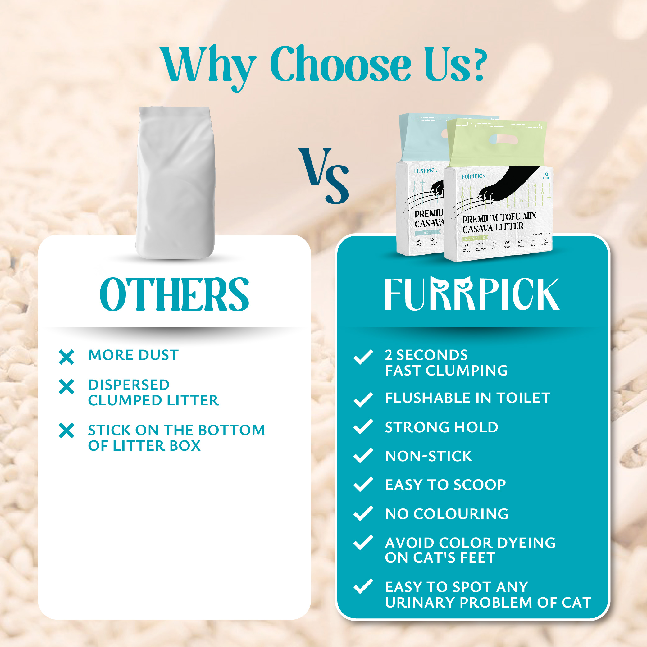 Premium Tofu Mix Cassava Litter (Subscription) - Image 3