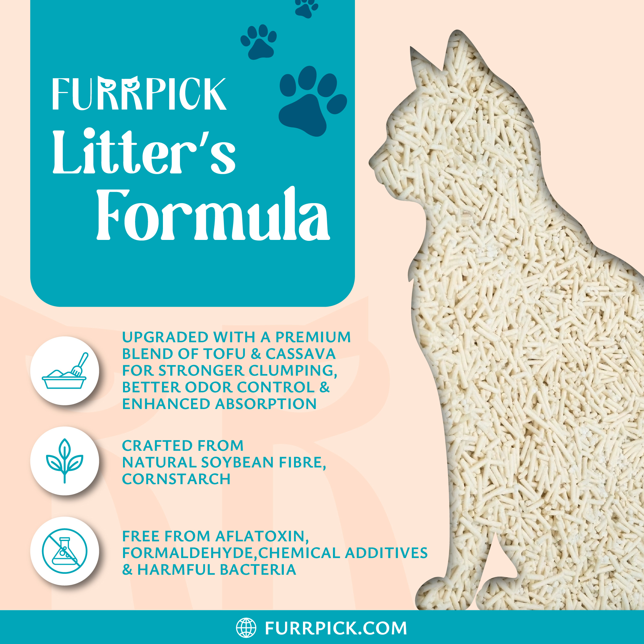 Premium Tofu Mix Cassava Litter (Subscription) - Image 5